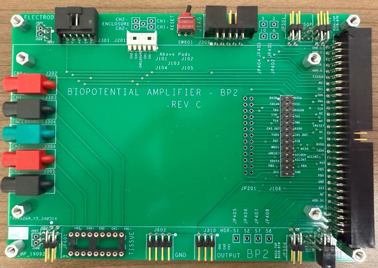 Figure 1: Top Side of Assembled BP Frame Board