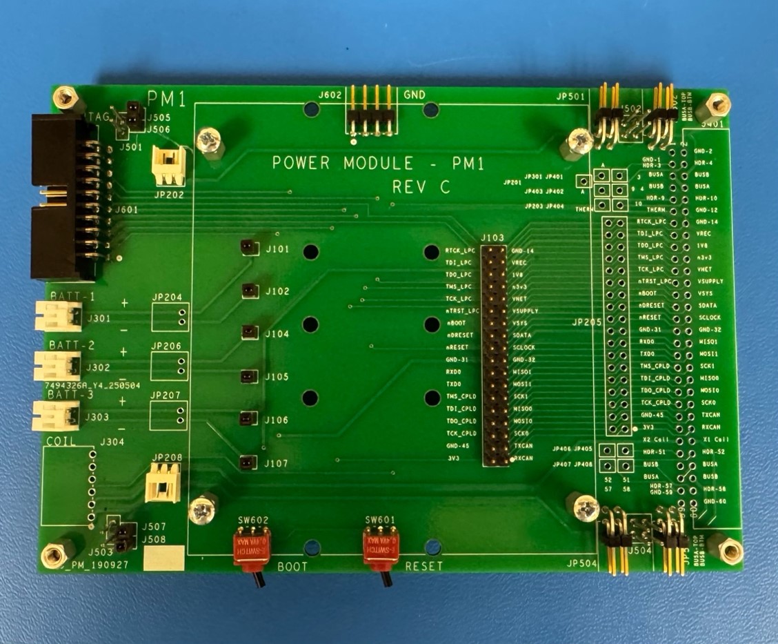 Figure 3.1: A Power Module Frame Board with proper population of components