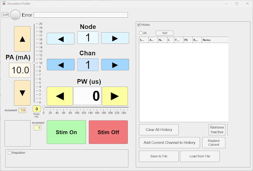screenshot of profiler function&#39;s GUI view